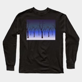 Tree Bare Pattern Long Sleeve T-Shirt